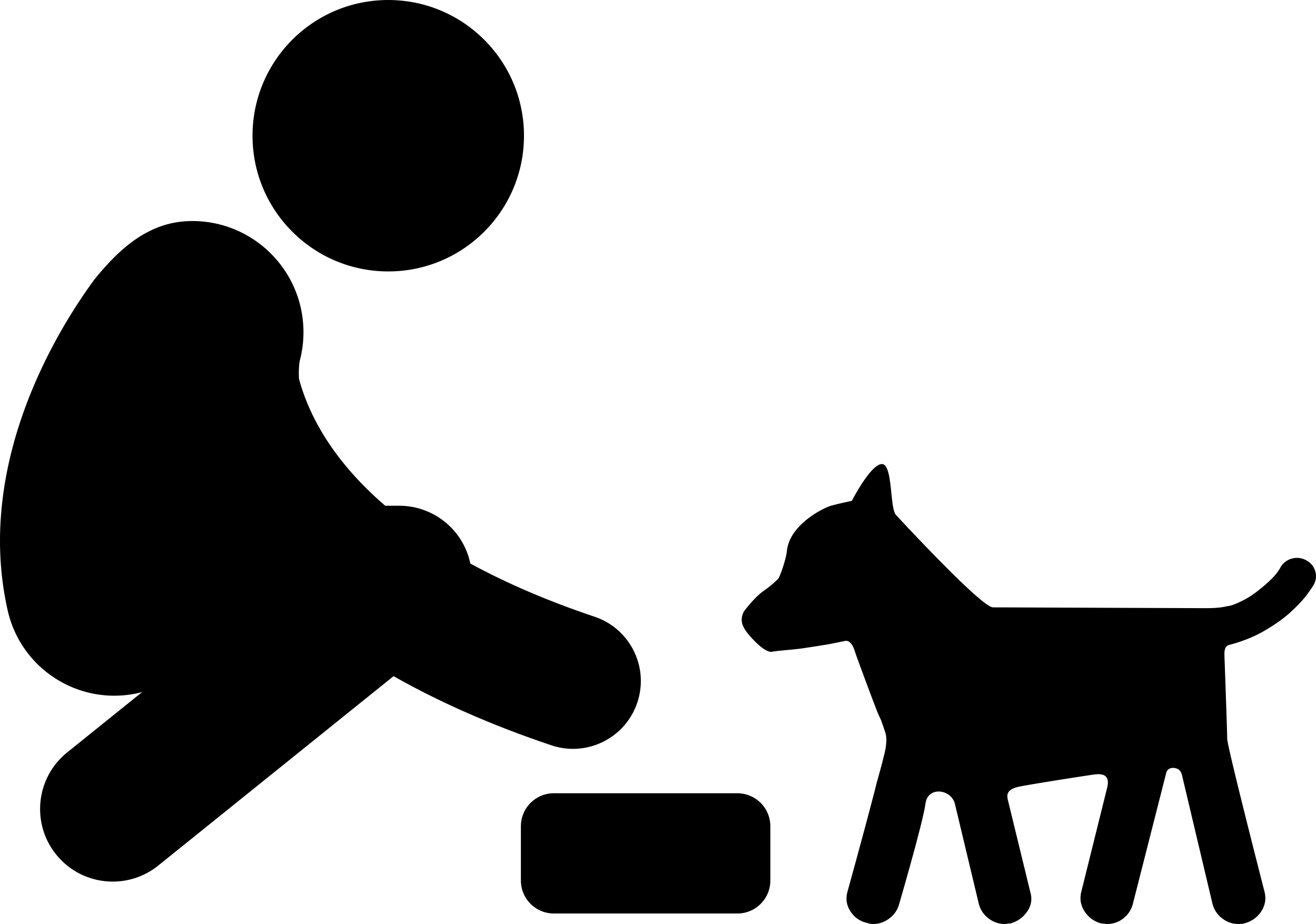 Feeding A Dog Sticker Svg Vector Free Vectors